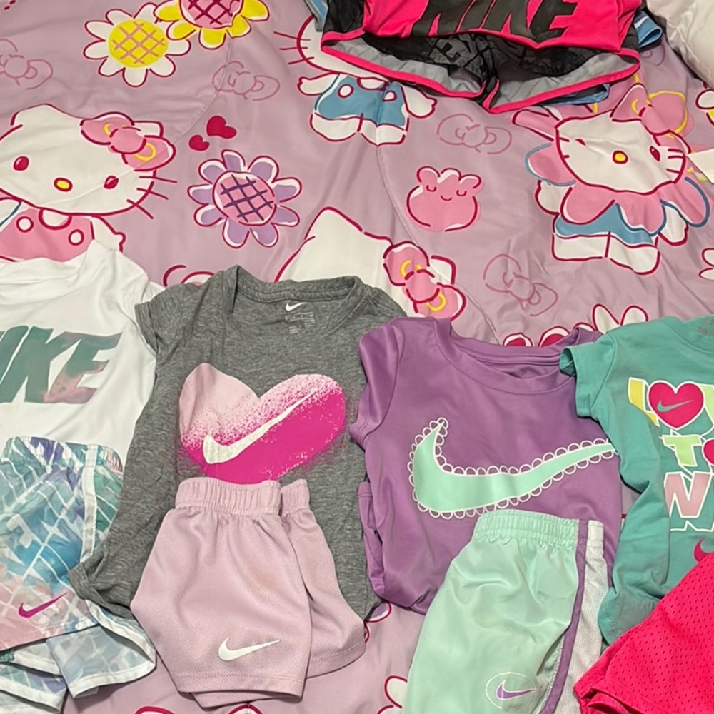 Nike Kids' Colorful Graphic T-Shirt and Shorts Set